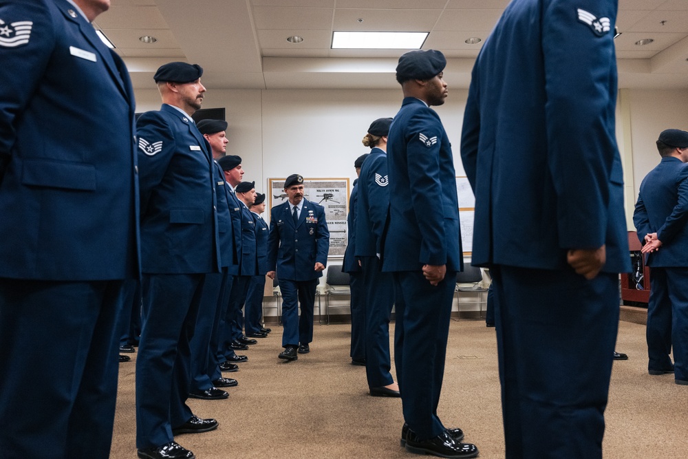 Attention to Detail: Security Forces Highlight Readiness with Uniform Inspections