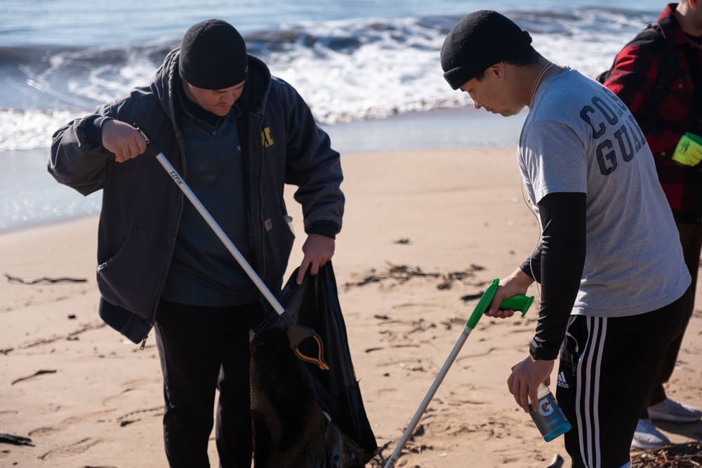 Beach Cleanup on Fort Wadsworth