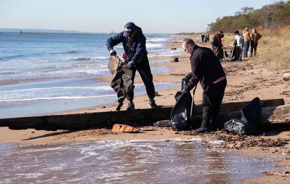 Beach Cleanup on Fort Wadsworth