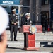 A commissioning ceremony for The Strike Group is held at the U.S. Navy Memorial Plaza