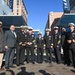 A commissioning ceremony for The Strike Group is held at the U.S. Navy Memorial Plaza