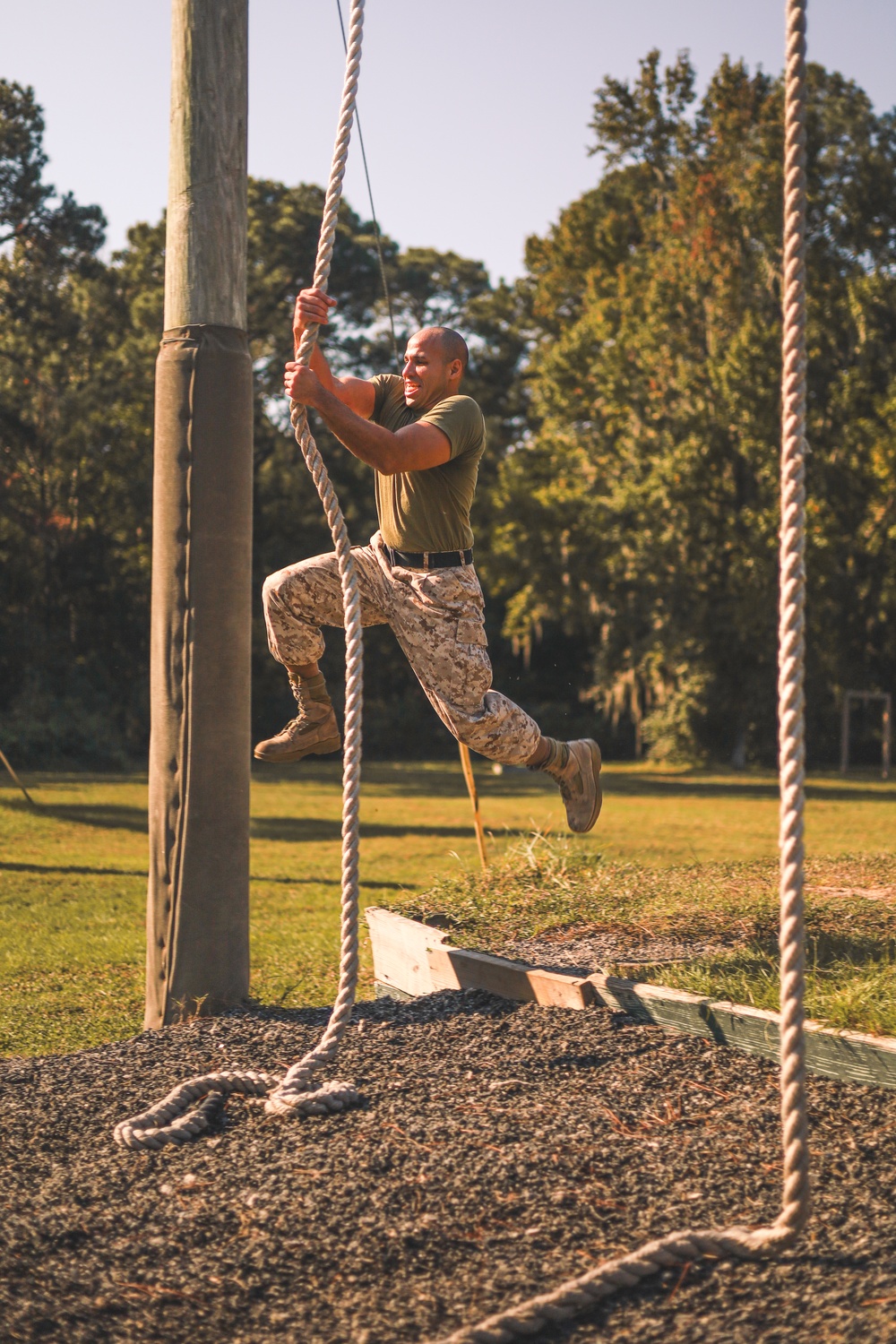 MAG-31 Marines Complete Confidence Course