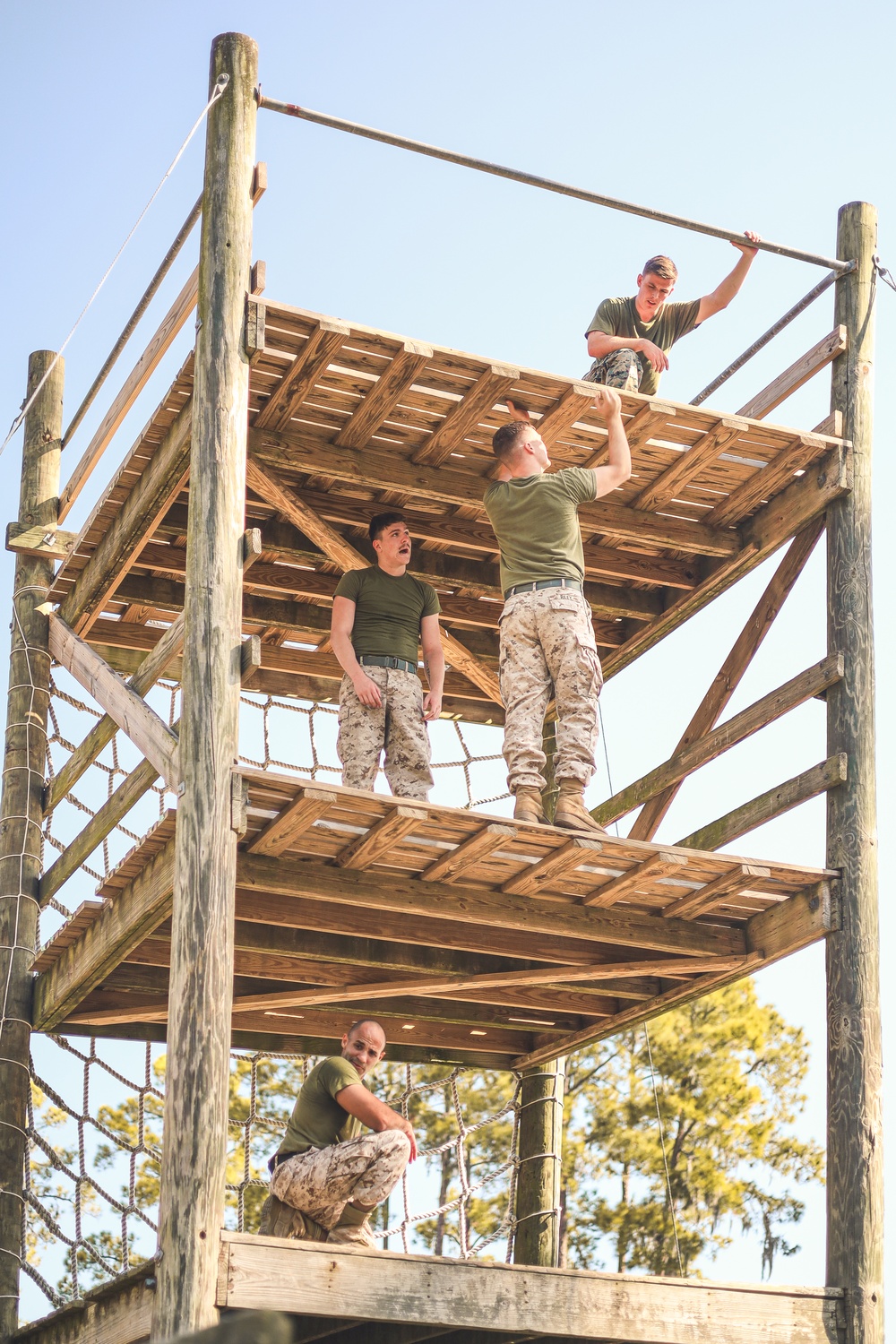 MAG-31 Marines Complete Confidence Course