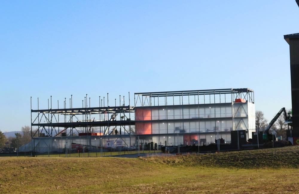 December 2024 construction operations for Fort McCoy East Barracks Project