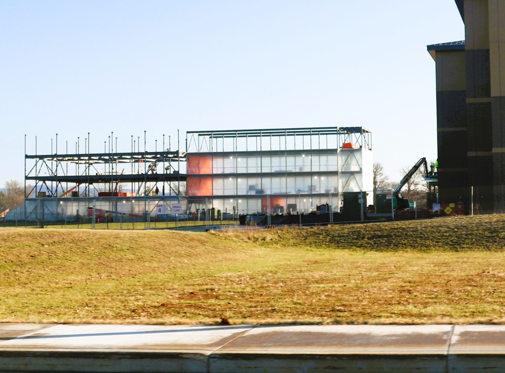 December 2024 construction operations for Fort McCoy East Barracks Project