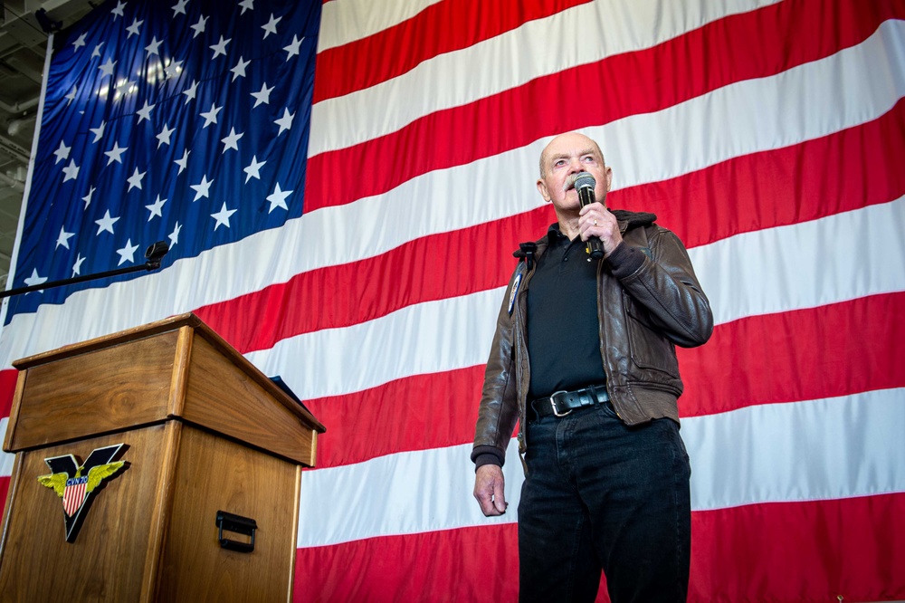 USS Carl Vinson (CVN 70) Visited by Vietnam POW/MIA Hero