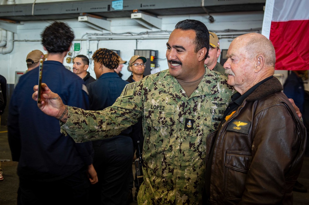 USS Carl Vinson (CVN 70) Visited by Vietnam POW/MIA Hero