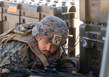 U.S. Navy corpsmen conduct mass casualty evacuation drill during Steel Knight 24