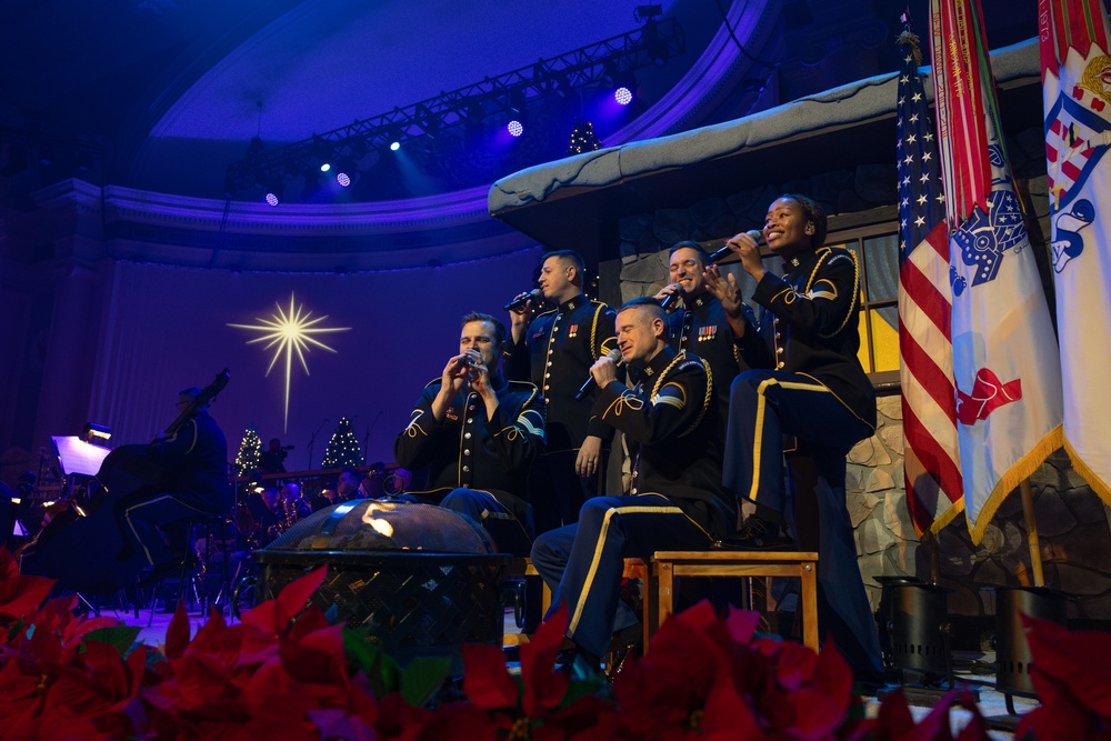 Local schools and Military District of Washington employees attend U.S. Army Band Dress Rehearsal of The American Holiday Festival