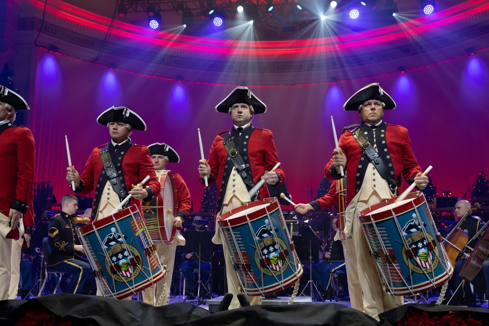 Local schools and Military District of Washington employees attend U.S. Army Band Dress Rehearsal of The American Holiday Festival