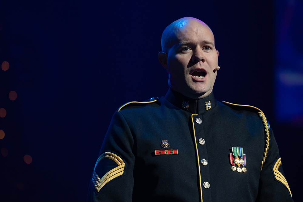 Local schools and Military District of Washington employees attend U.S. Army Band Dress Rehearsal of The American Holiday Festival