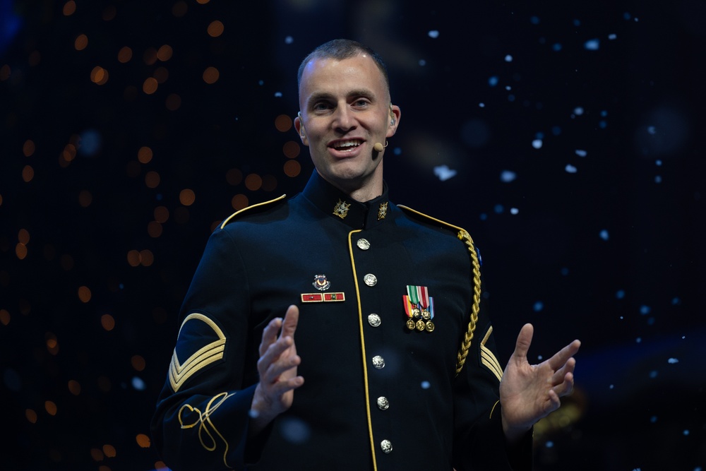 Local schools and Military District of Washington employees attend U.S. Army Band Dress Rehearsal of The American Holiday Festival