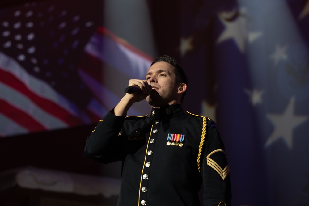 Local schools and Military District of Washington employees attend U.S. Army Band Dress Rehearsal of The American Holiday Festival