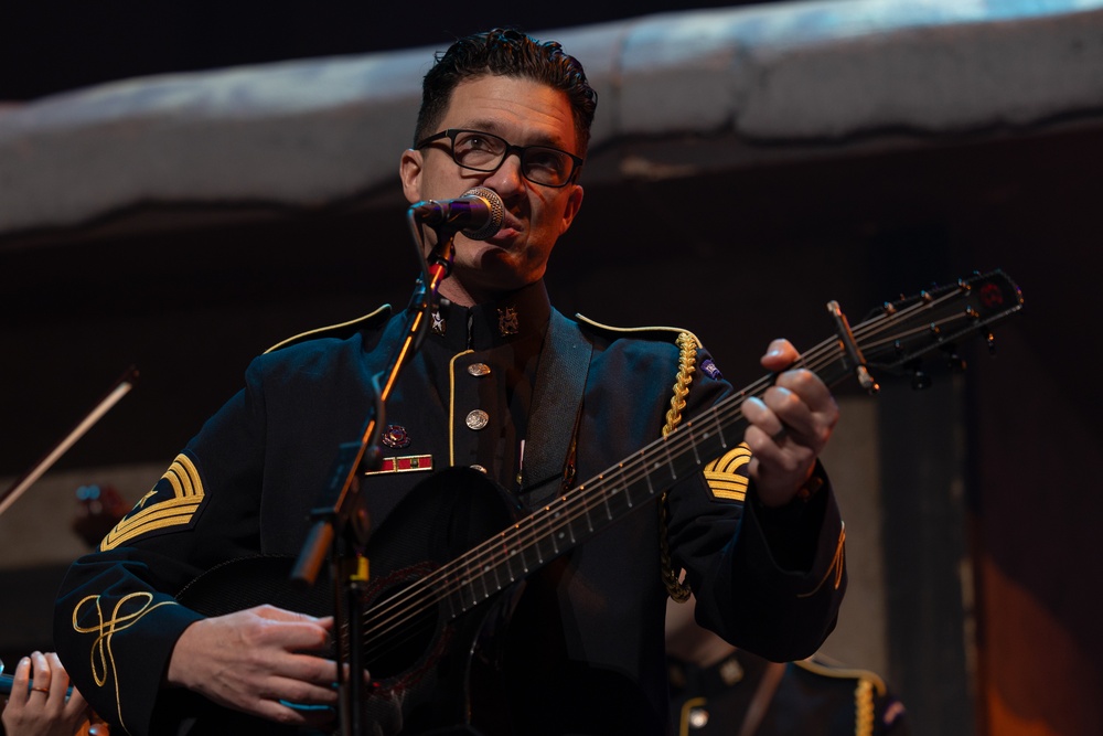 Local schools and Military District of Washington employees attend U.S. Army Band Dress Rehearsal of The American Holiday Festival