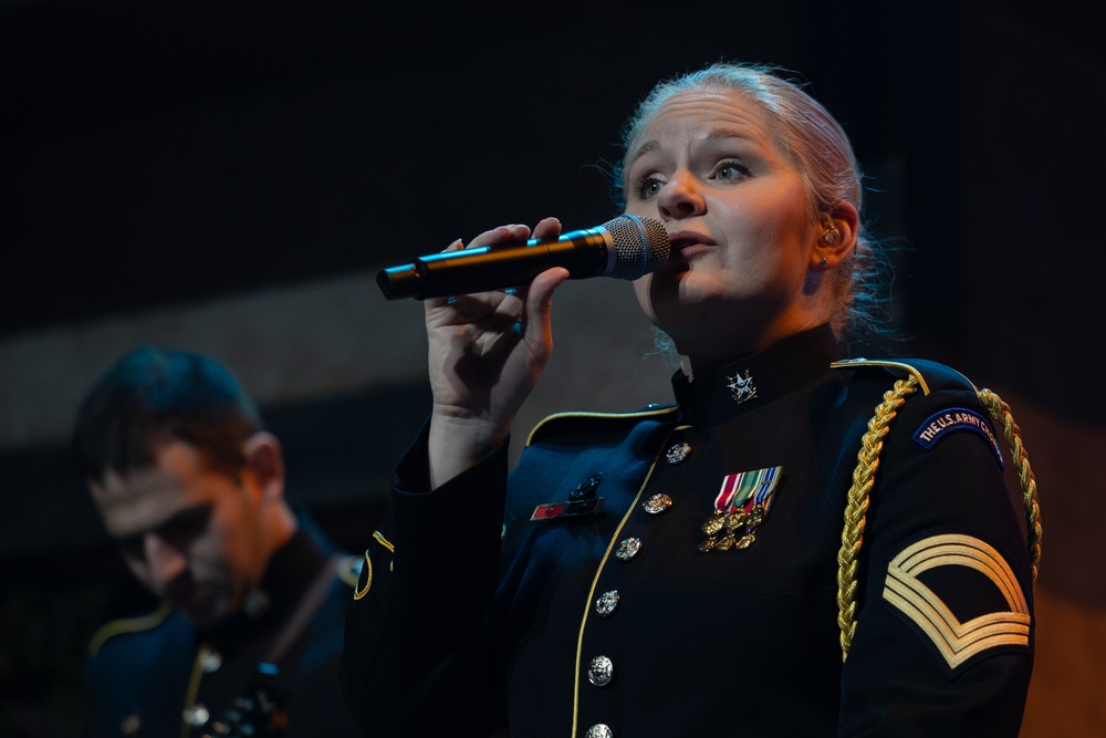 Local schools and Military District of Washington employees attend U.S. Army Band Dress Rehearsal of The American Holiday Festival