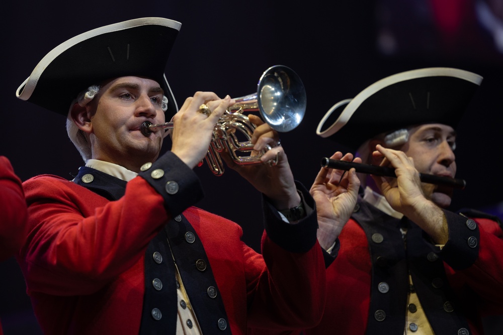 Local schools and Military District of Washington employees attend U.S. Army Band Dress Rehearsal of The American Holiday Festival