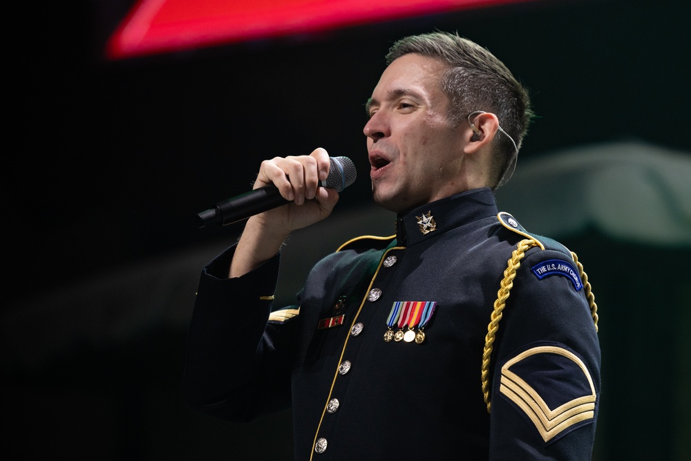 Local schools and Military District of Washington employees attend U.S. Army Band Dress Rehearsal of The American Holiday Festival