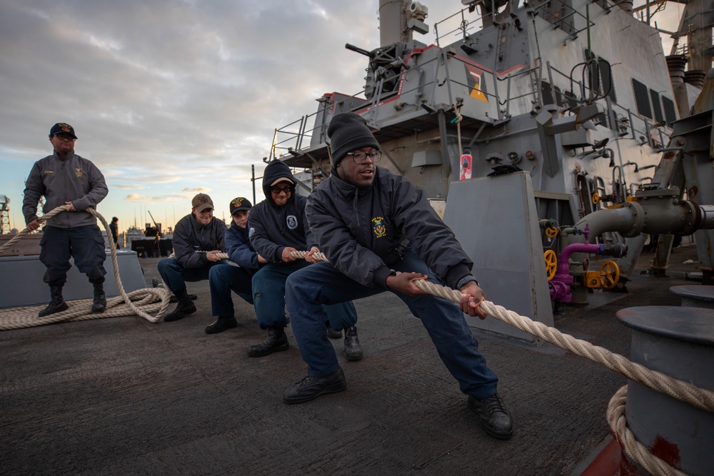 Sea and Anchor aboard the USS Cole