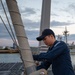 Evening Colors aboard the USS Cole