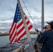 Evening Colors aboard the USS Cole