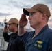 Evening Colors aboard the USS Cole