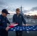 Evening Colors aboard the USS Cole