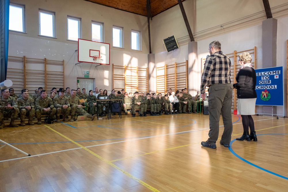 U.S. Soldiers Foster Inspiration, Understanding and Connection with Polish Students.