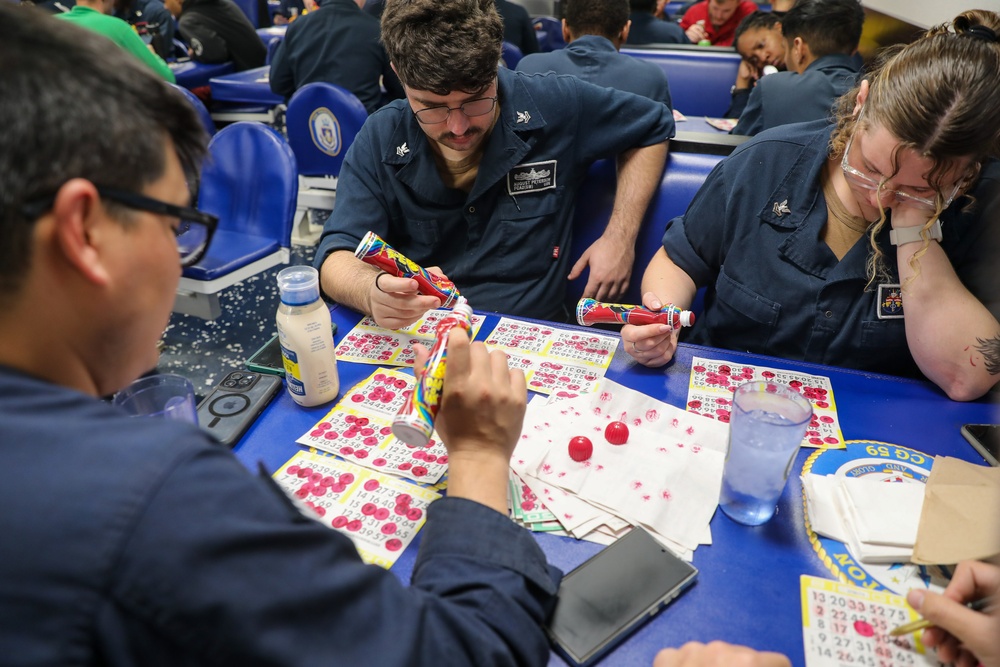 USS Princeton conducts routine operations as part of the Carl Vinson Carrier Strike Group