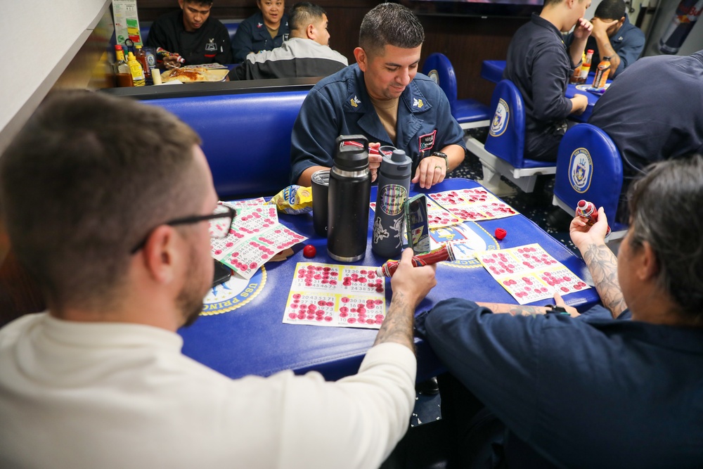 USS Princeton conducts routine operations as part of the Carl Vinson Carrier Strike Group