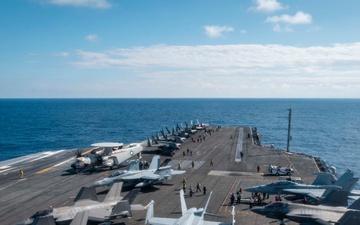 USS Carl Vinson (CVN 70) Conducts Routine Flight Operations in the Philippine Sea