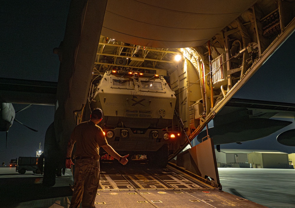 HIMARS MC-130 loading