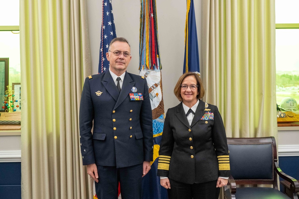 CNO Meets with ADM Pierre Vandier