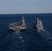 USS Gerald R. Ford (CVN 78) conducts RAS with USNS Harvey Milk