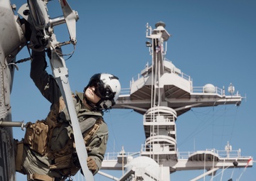 USS Gerald R. Ford (CVN 78) conducts RAS with USNS Harvey Milk (T-AO 206)