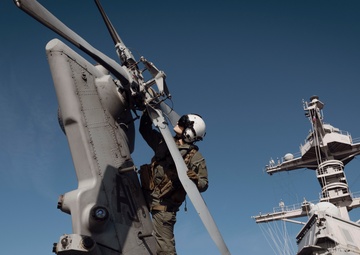 USS Gerald R. Ford (CVN 78) conducts RAS with USNS Harvey Milk (T-AO 206)