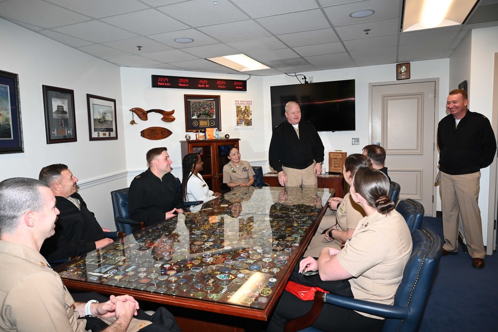 Navy Recruiters of the Year visit MCPON