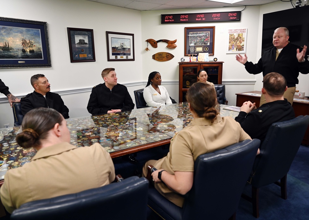 Navy Recruiters of the Year visit MCPON