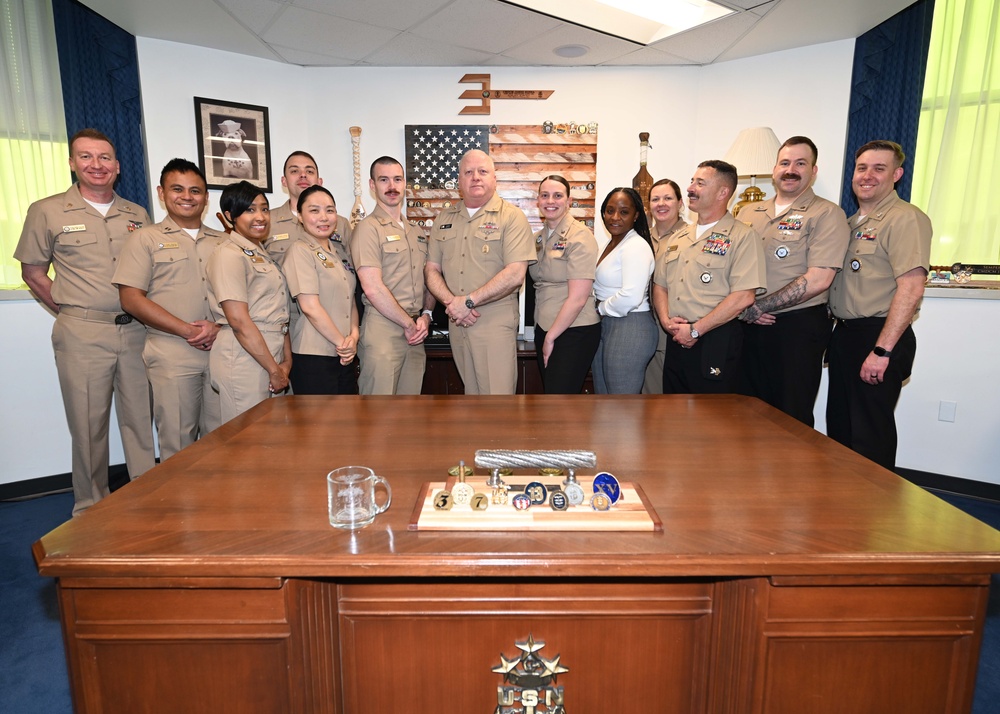 Navy Recruiters of the Year visit MCPON