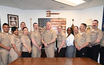 Navy Recruiters of the Year visit MCPON