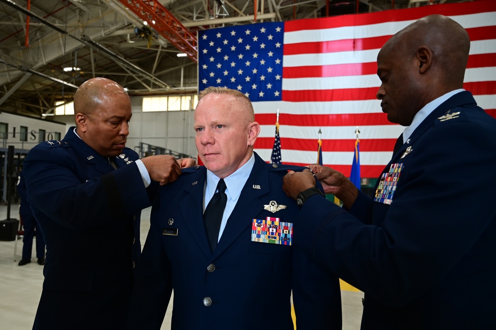 Col. Alligood's promotion ceremony