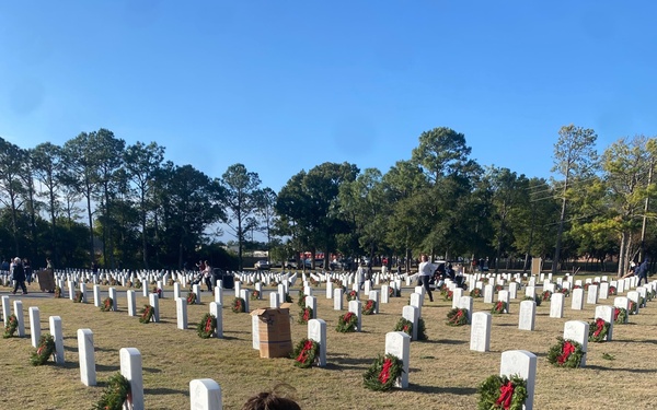 NIOC Pensacola Sailors Participate in National Wreaths Across America Day