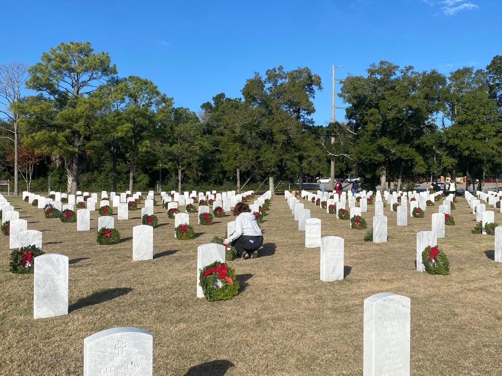 NIOC Pensacola Sailors Participate in National Wreaths Across America Day