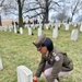 Service Members honor the fallen during Wreaths Across America Ceremony