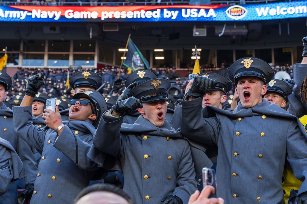 Cadets at the 125th Army Navy Game