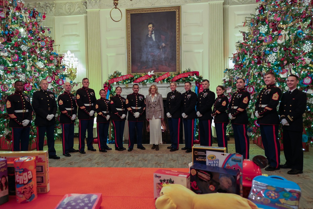 FLOTUS supports annual Toys for Tots event at White House