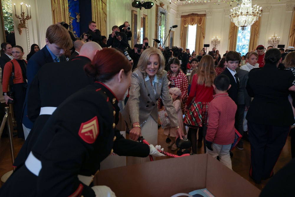 FLOTUS supports annual Toys for Tots event at White House