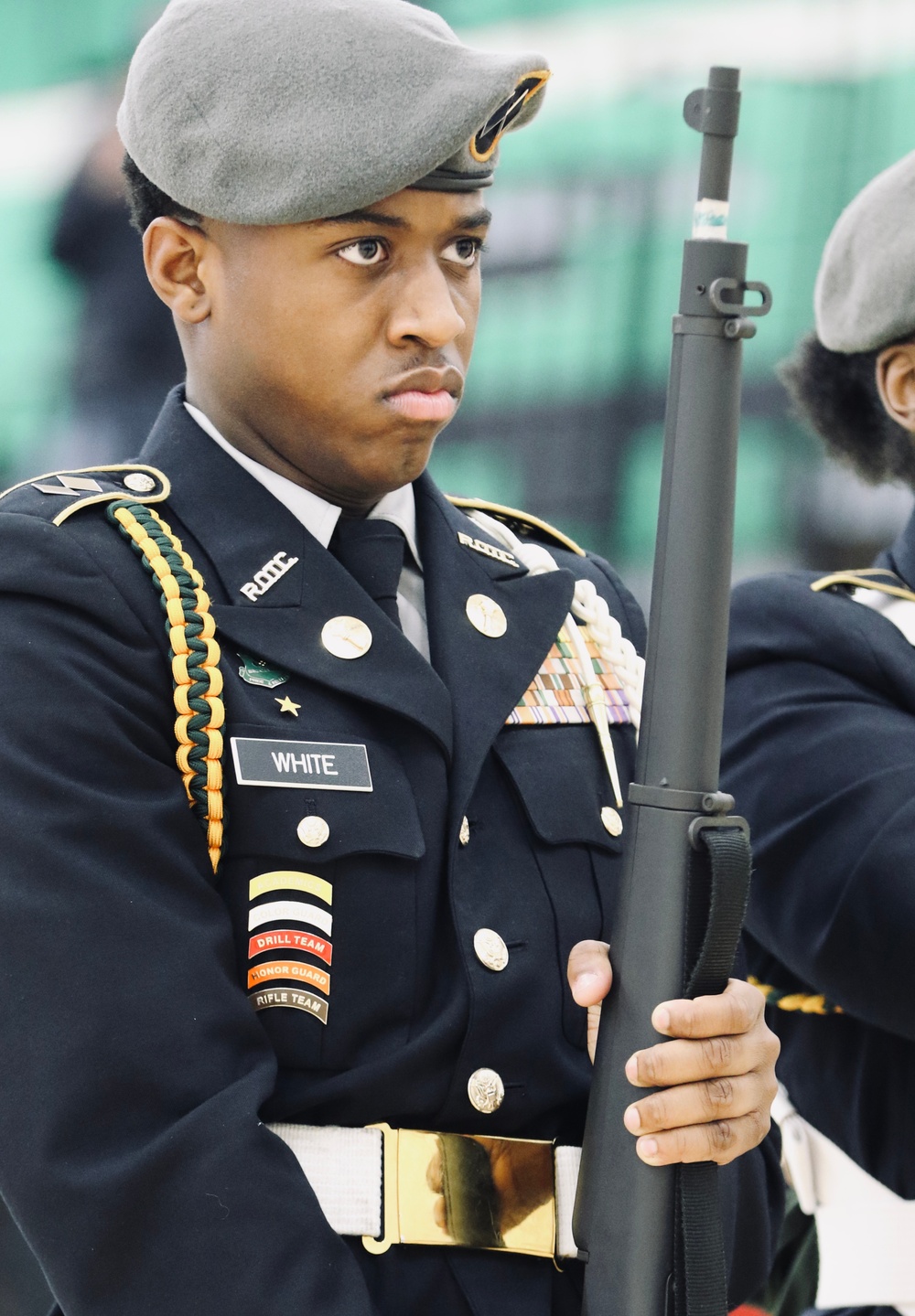Illinois Army National Guard Recruiters Judge Chicago’s JROTC Drill Competition