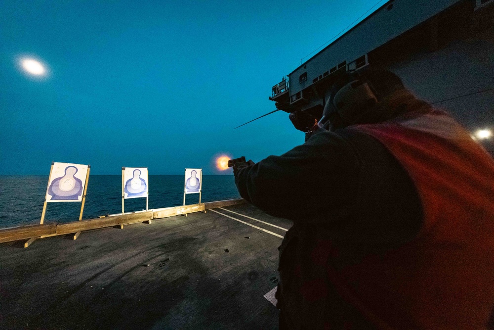 USS Gerald R. Ford (CVN 78) pistol qualification