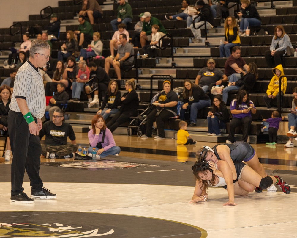 Wrestling tournament at Conroe High School