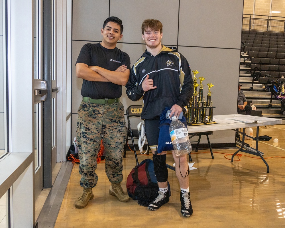 Wrestling tournament at Conroe High School